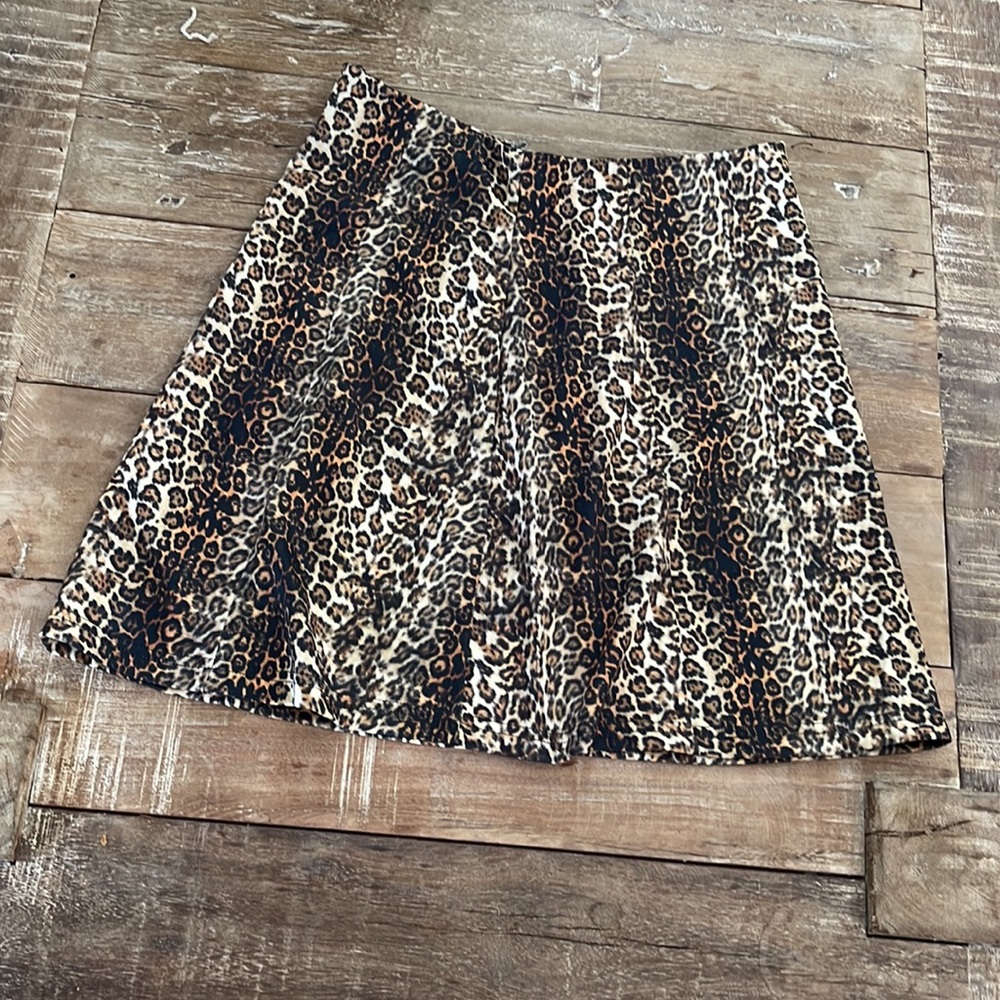 Dolls Kill Current Mood Leopard Skirt NWT